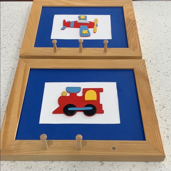 Other - child’s room wall art train and airplane decor